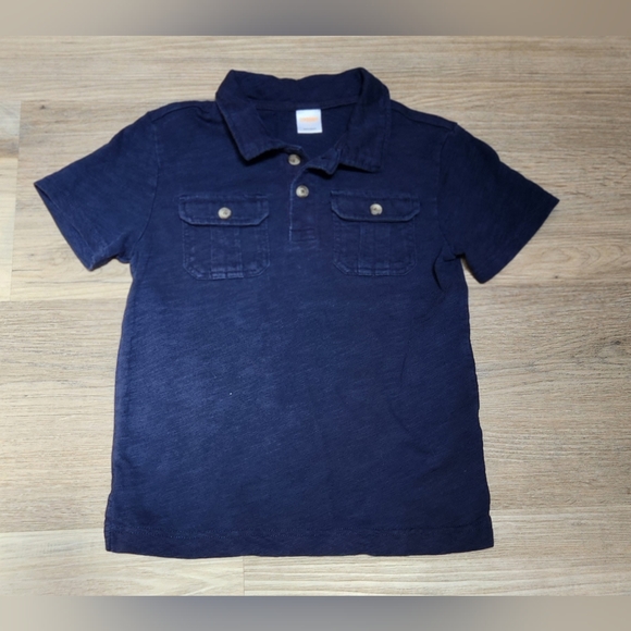 Lot of 2 Gymboree Shirts Plaid Button Down & Navy Polo sz 7/8 BIN G - Picture 6 of 10